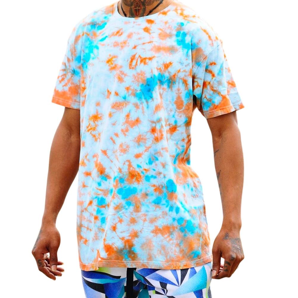 Mens Shirt Size Medium Handcrafted Tie Dye Hippie Urban Festival Vacation NEW